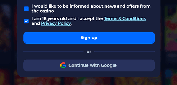 Select a registration method